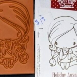 Holiday Anya Rubber Stamp - Untrimmed